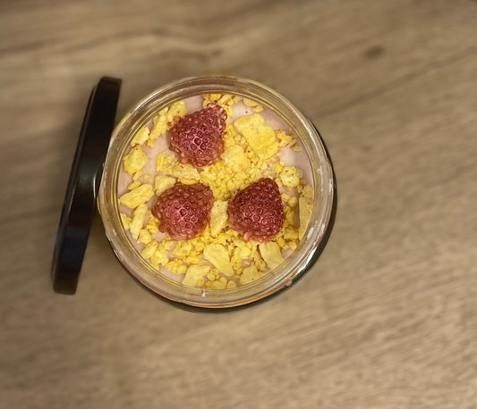 Wickless Strawberry Shortcake Candles