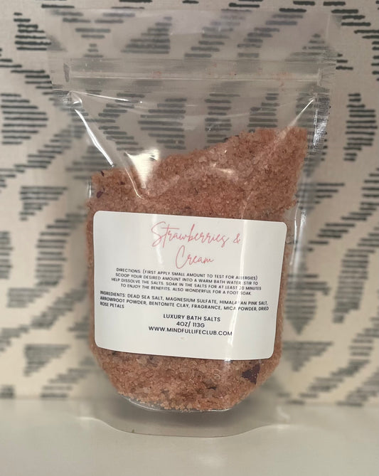 Strawberries and Cream Bath Salts