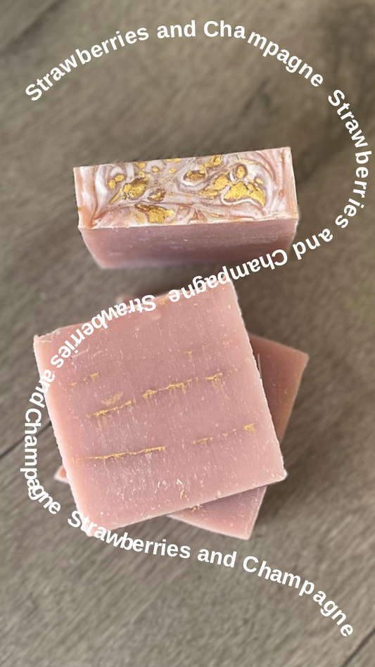 Strawberries and Champagne Soap Bar